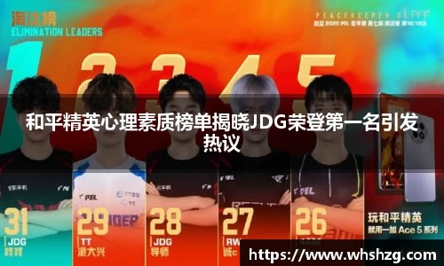 和平精英心理素质榜单揭晓JDG荣登第一名引发热议