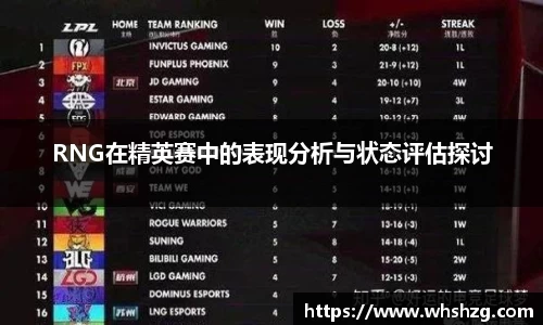 RNG在精英赛中的表现分析与状态评估探讨