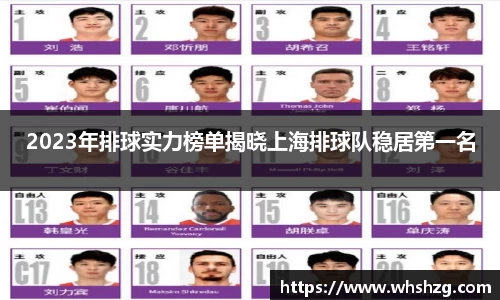 2023年排球实力榜单揭晓上海排球队稳居第一名