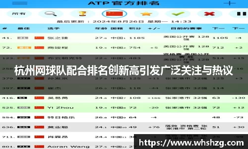 杭州网球队配合排名创新高引发广泛关注与热议