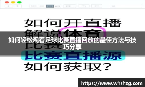 如何轻松观看足球比赛直播回放的最佳方法与技巧分享